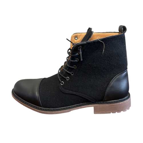 British Style Men Casual Leather (Simply Black)